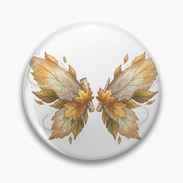 Item preview, Autumn Leaf Fairy Wings Golden Fall Foliage Magic Art designed and sold by Mellow Doodle Co..