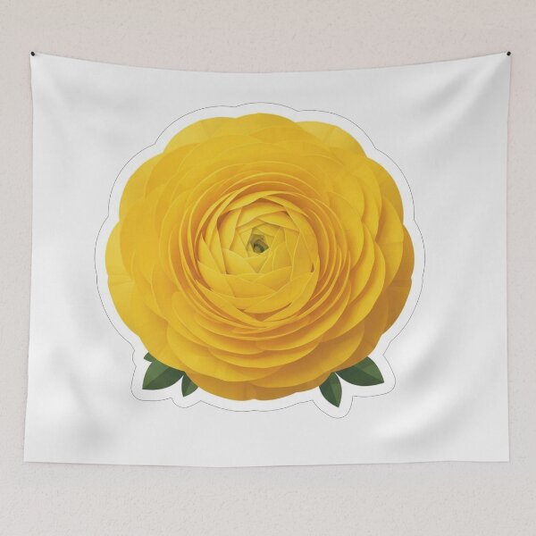 Item preview, Bright Sunny Yellow Ranunculus Flower Petals designed and sold by Owcomm.