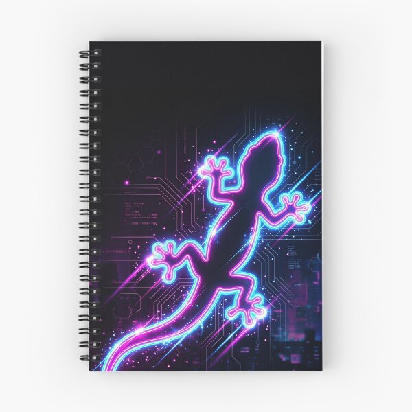 Item preview, Futuristic Style Cyberpunk Neon Lizard designed and sold by BriSher.