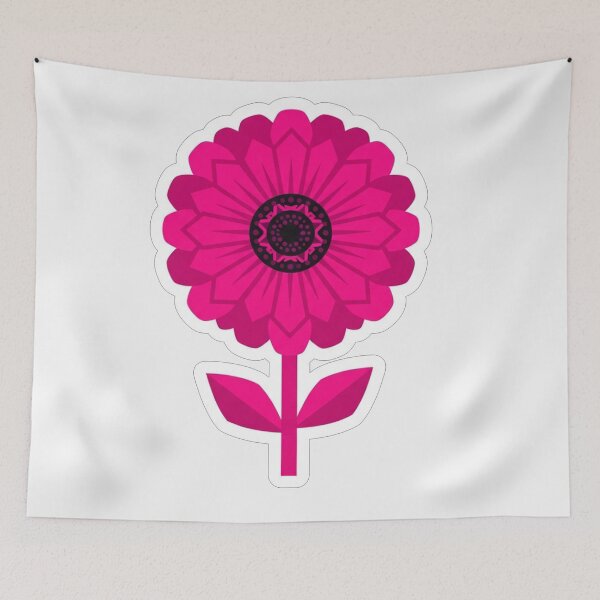 Item preview, Vibrant Pink Floral Illustration Graphic designed and sold by Owcomm.