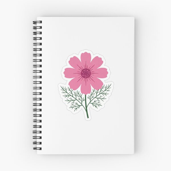 Item preview, Pretty Pink Cosmos Flower Botanical Illustration designed and sold by Owcomm.