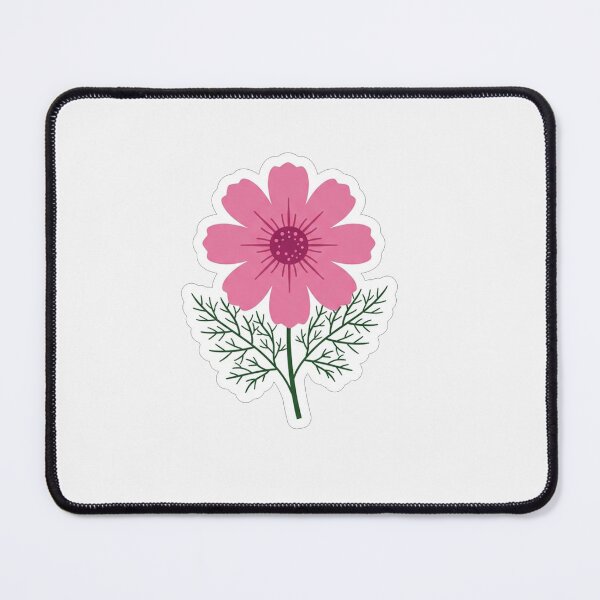 Item preview, Pretty Pink Cosmos Flower Botanical Illustration designed and sold by Owcomm.