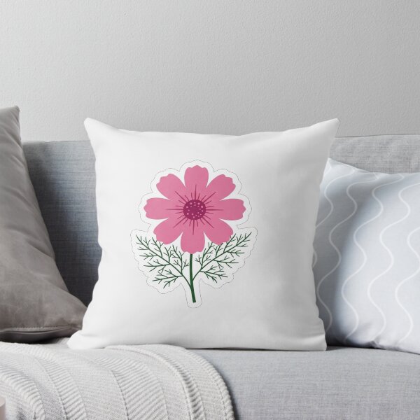 Item preview, Pretty Pink Cosmos Flower Botanical Illustration designed and sold by Owcomm.