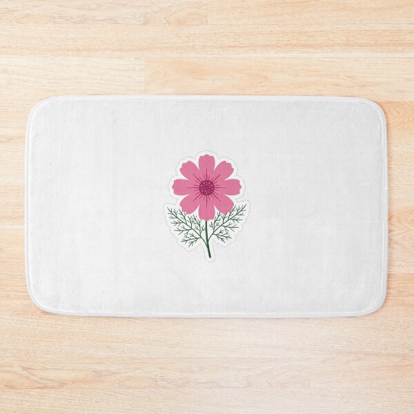 Item preview, Pretty Pink Cosmos Flower Botanical Illustration designed and sold by Owcomm.