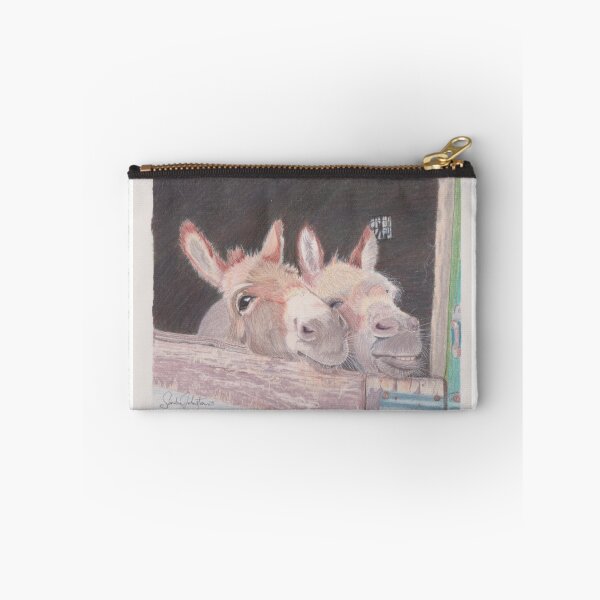 Item preview, two friendly donkeys designed and sold by SandraAnimalArt.