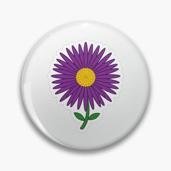 Item preview, Vibrant Purple Daisy Flower Botanical Illustration designed and sold by Owcomm.