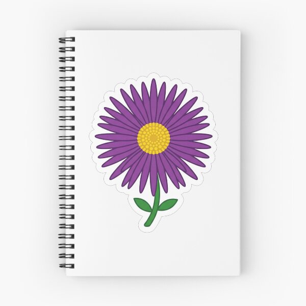 Item preview, Vibrant Purple Daisy Flower Botanical Illustration designed and sold by Owcomm.