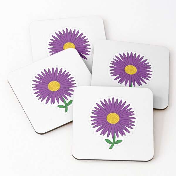 Item preview, Vibrant Purple Daisy Flower Botanical Illustration designed and sold by Owcomm.