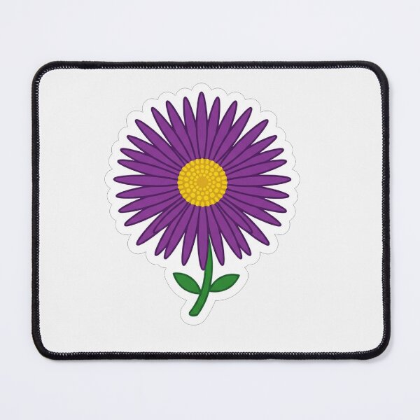Item preview, Vibrant Purple Daisy Flower Botanical Illustration designed and sold by Owcomm.