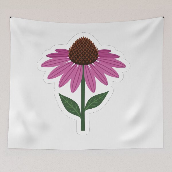 Item preview, Vibrant Purple Coneflower Botanical Illustration designed and sold by Owcomm.