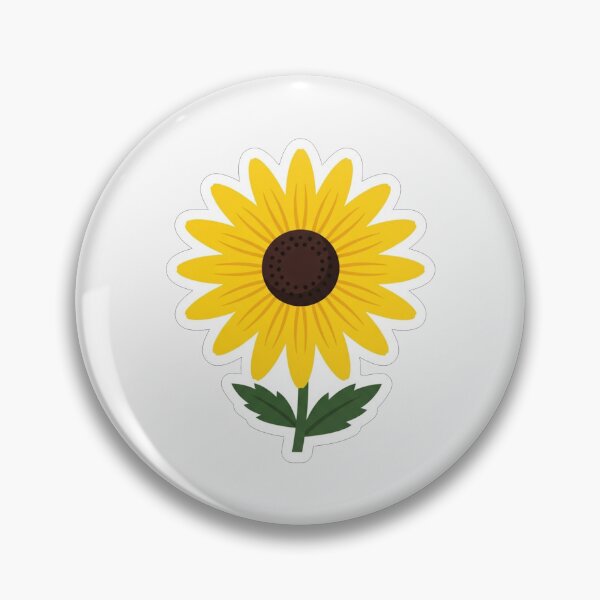 Item preview, Bright Yellow Sunflower with Green Leaves designed and sold by Owcomm.