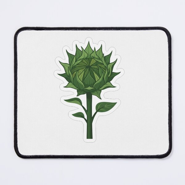 Item preview, Green Artichoke Flower Botanical Illustration designed and sold by Owcomm.