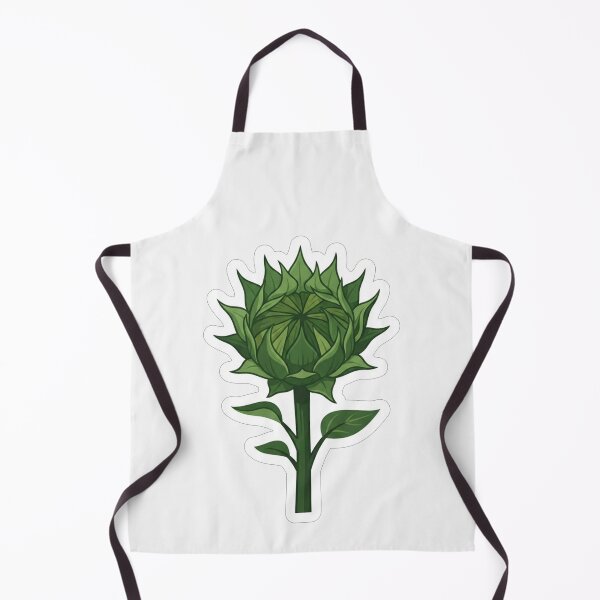 Item preview, Green Artichoke Flower Botanical Illustration designed and sold by Owcomm.