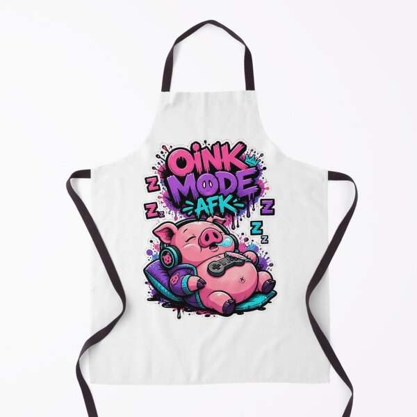 Item preview, Oink Mode AFK Pig Gamer Sticker | Funny Graffiti Gaming Animal Design designed and sold by Panom Suavichien.