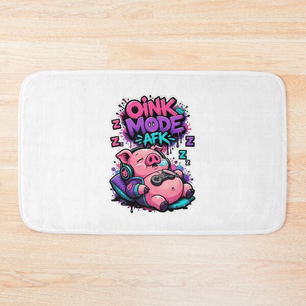 Item preview, Oink Mode AFK Pig Gamer Sticker | Funny Graffiti Gaming Animal Design designed and sold by Panom Suavichien.