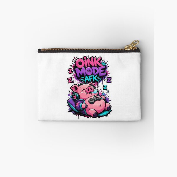 Item preview, Oink Mode AFK Pig Gamer Sticker | Funny Graffiti Gaming Animal Design designed and sold by Panom Suavichien.