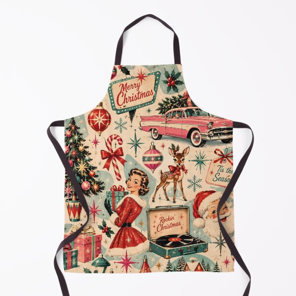 Item preview, Nostalgic Christmas pattern in vintage retro style designed and sold by Fotografin1981.