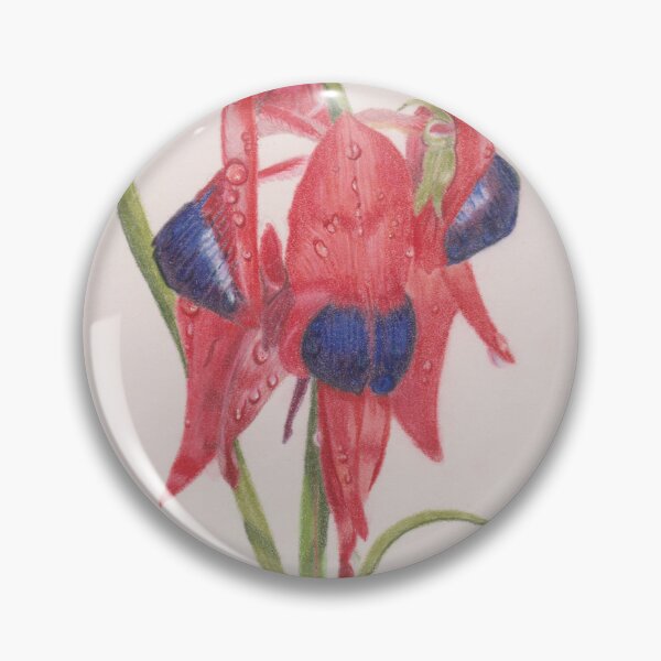 Item preview, Australian Sturt Pea flowers designed and sold by SandraAnimalArt.