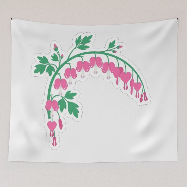 Item preview, Beautiful Pink Bleeding Heart Flower Illustration designed and sold by Owcomm.