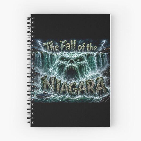 Item preview, The Fall of the Niagara - Horror Waterfall Monster Poster Art designed and sold by HorrorWorldWeb.