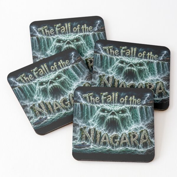 Item preview, The Fall of the Niagara - Horror Waterfall Monster Poster Art designed and sold by HorrorWorldWeb.