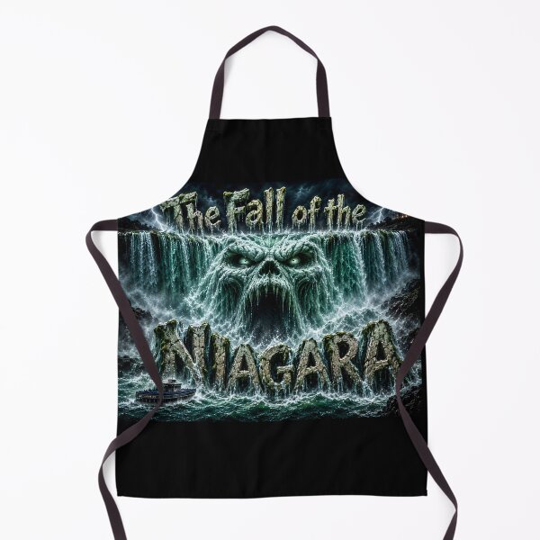 Item preview, The Fall of the Niagara - Horror Waterfall Monster Poster Art designed and sold by HorrorWorldWeb.