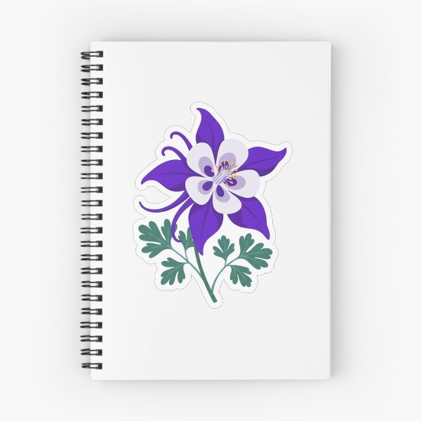Item preview, Vibrant Purple Columbine Flower Botanical Illustration designed and sold by Owcomm.