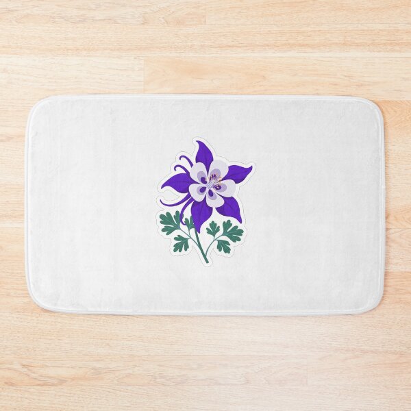 Item preview, Vibrant Purple Columbine Flower Botanical Illustration designed and sold by Owcomm.