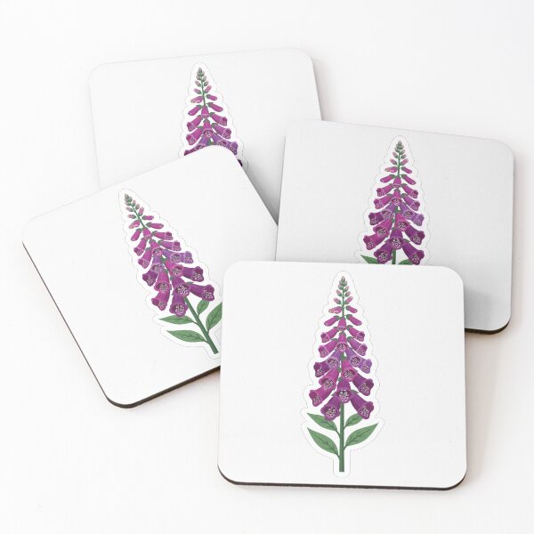 Item preview, Purple Foxglove Wildflower Botanical Garden Floral Illustration designed and sold by Owcomm.