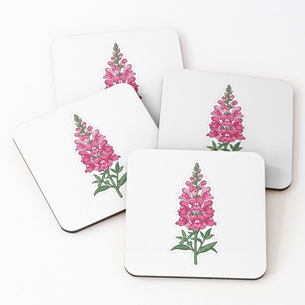 Item preview, Vibrant Pink Snapdragon Flower Botanical Illustration designed and sold by Owcomm.