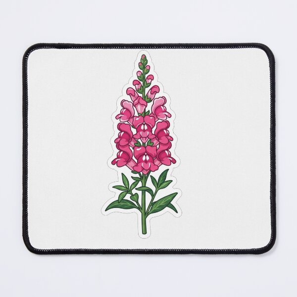 Item preview, Vibrant Pink Snapdragon Flower Botanical Illustration designed and sold by Owcomm.