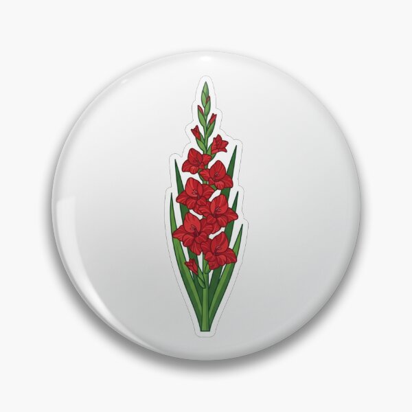 Item preview, Vibrant Red Gladiolus Flower Botanical Illustration designed and sold by Owcomm.