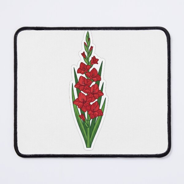 Item preview, Vibrant Red Gladiolus Flower Botanical Illustration designed and sold by Owcomm.