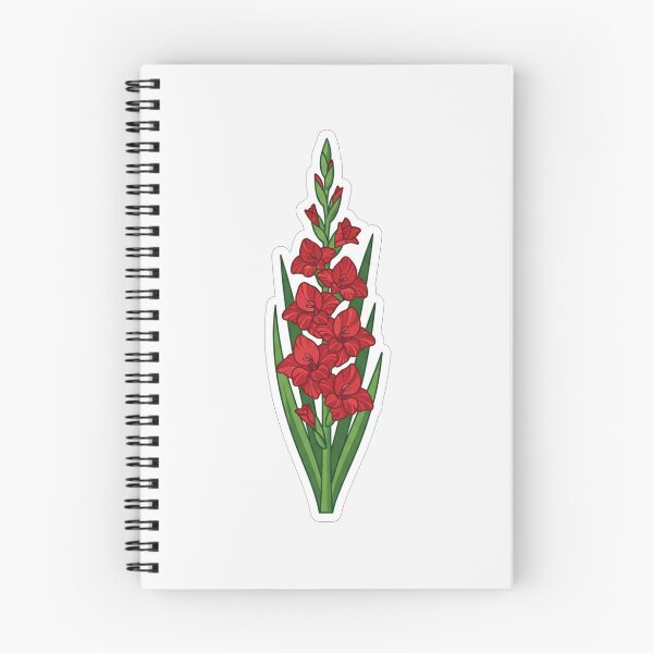 Item preview, Vibrant Red Gladiolus Flower Botanical Illustration designed and sold by Owcomm.