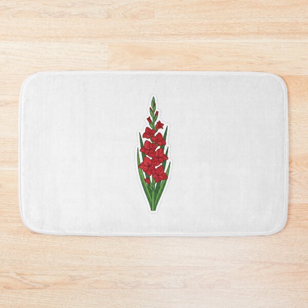 Item preview, Vibrant Red Gladiolus Flower Botanical Illustration designed and sold by Owcomm.