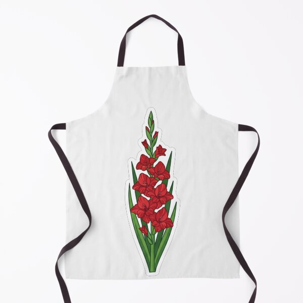 Item preview, Vibrant Red Gladiolus Flower Botanical Illustration designed and sold by Owcomm.