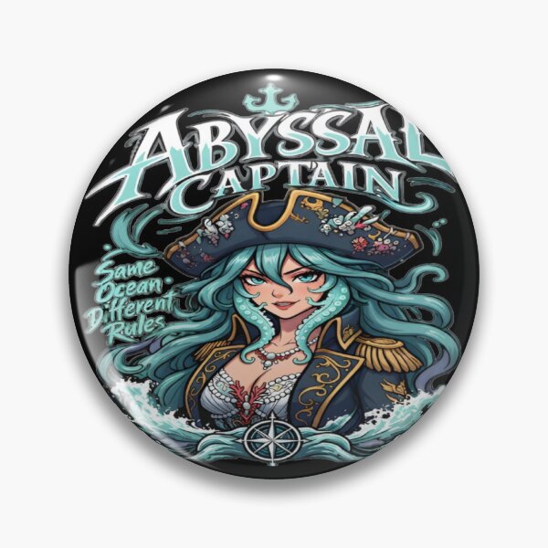 Item preview, Abyssal Captain Anime Pirate Girl Fantasy Ocean designed and sold by FABIOLA1970.
