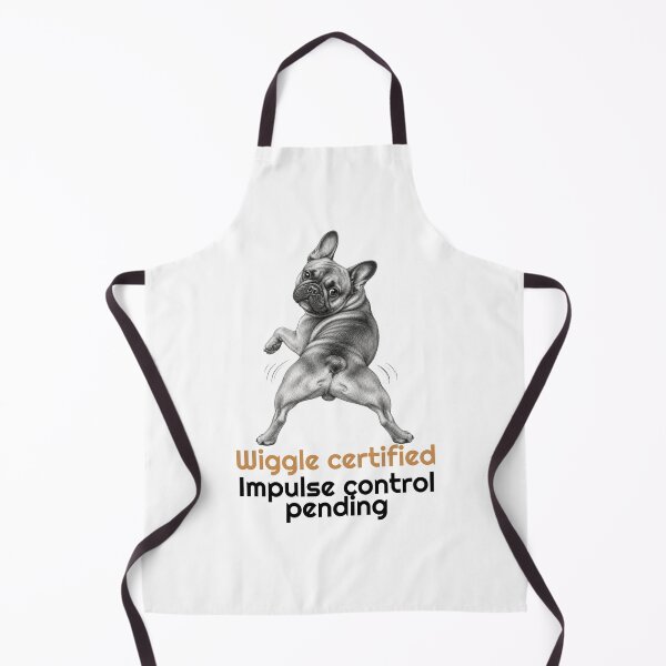 Item preview, Funny French Bulldog Wiggle Impulse Control Quote  designed and sold by bluesquidink.
