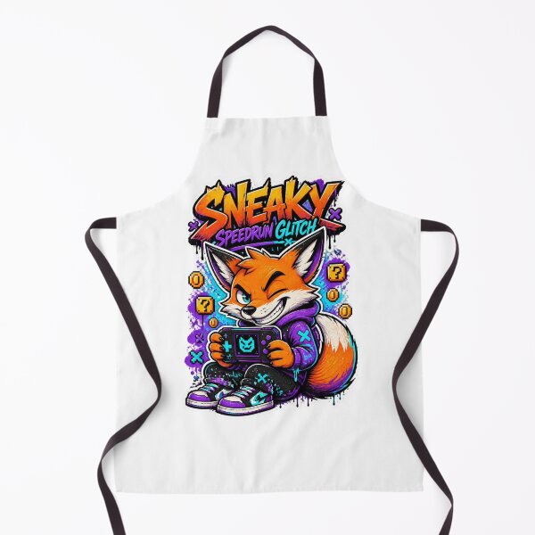 Item preview, Sneaky Speedrun Glitch Fox Gamer Sticker | Graffiti Gaming Animal Art designed and sold by Panom Suavichien.