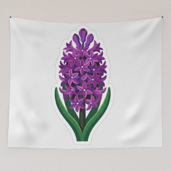 Item preview, Vibrant Purple Hyacinth Flower Botanical Illustration designed and sold by Owcomm.