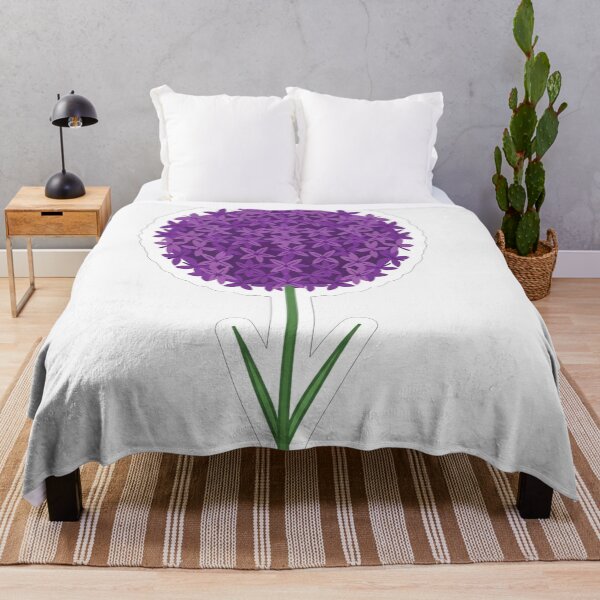 Item preview, Vibrant Purple Allium Flower Botanical Illustration designed and sold by Owcomm.