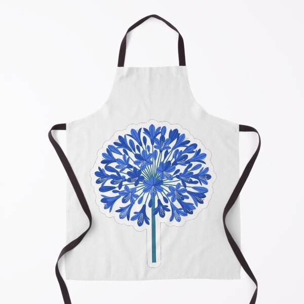 Item preview, Vibrant Blue Agapanthus Flower Botanical Illustration designed and sold by Owcomm.