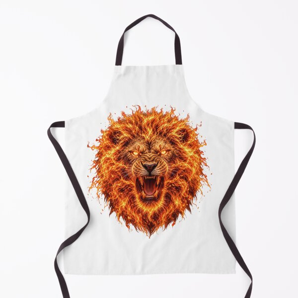 Item preview, Fiery Roaring Lion Fire Spirit Artwork designed and sold by Marcu Ioachim.