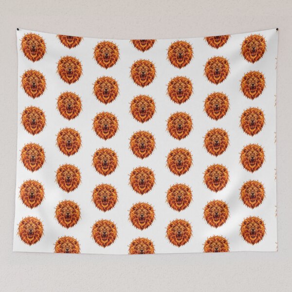 Item preview, Fiery Roaring Lion Fire Spirit Artwork designed and sold by Marcu Ioachim.