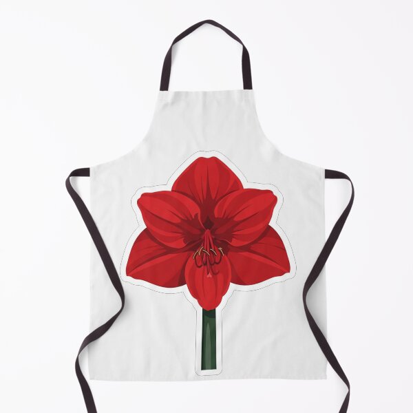 Item preview, Vibrant Red Amaryllis Flower Botanical Illustration designed and sold by Owcomm.