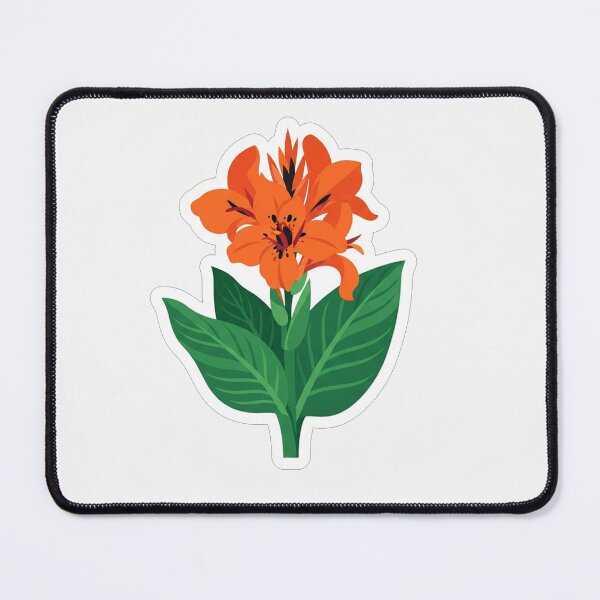 Item preview, Vibrant Orange Flower With Green Leaves designed and sold by Owcomm.