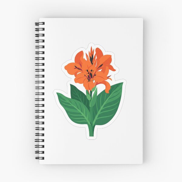 Item preview, Vibrant Orange Flower With Green Leaves designed and sold by Owcomm.