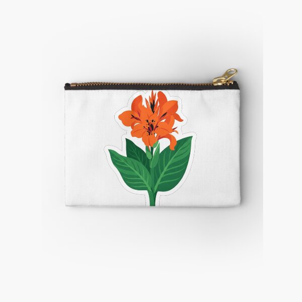 Item preview, Vibrant Orange Flower With Green Leaves designed and sold by Owcomm.