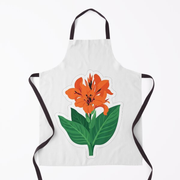 Item preview, Vibrant Orange Flower With Green Leaves designed and sold by Owcomm.