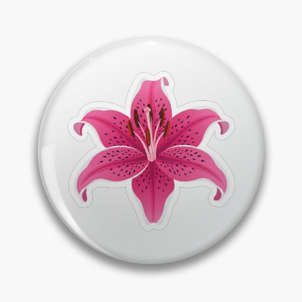 Item preview, Vibrant Pink Stargazer Lily Flower Illustration designed and sold by Owcomm.